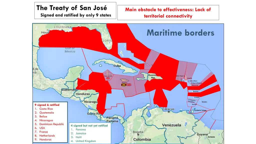 the treaty of san jos signed and ratified by only