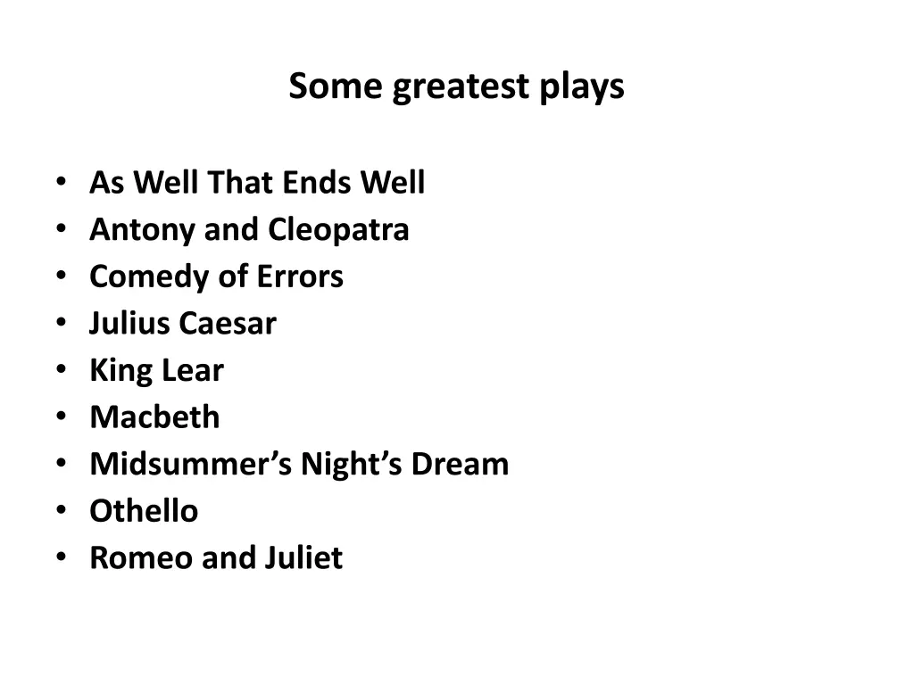 some greatest plays