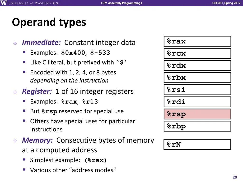 l07 assembly programming i 19