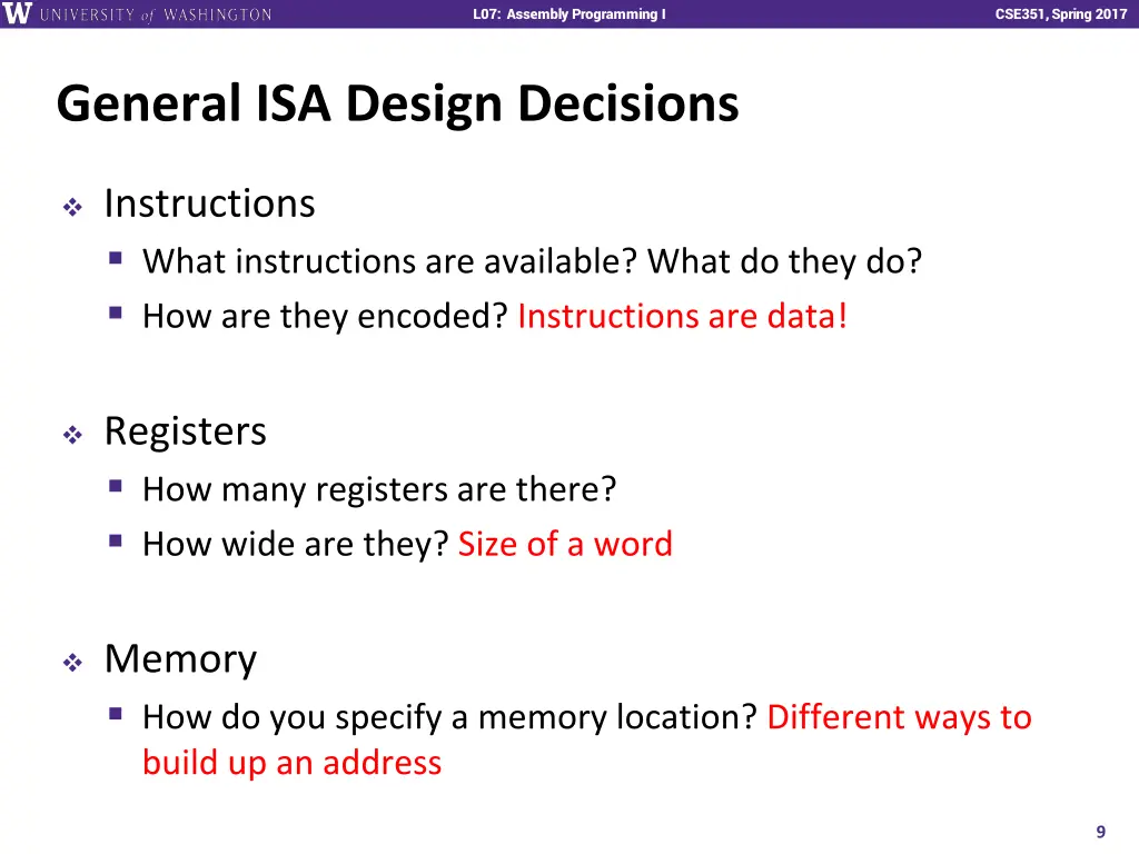 l07 assembly programming i 8