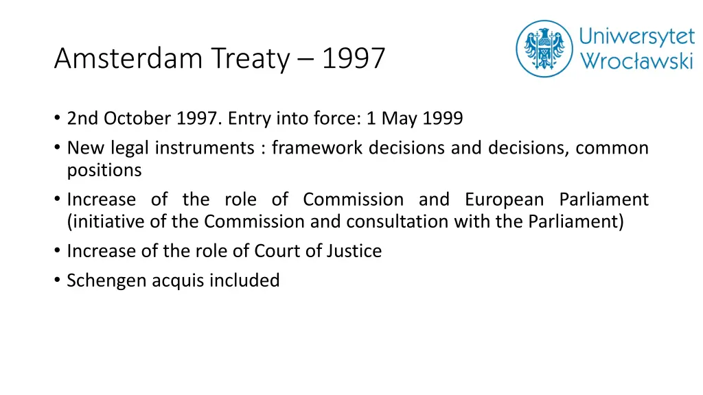 amsterdam treaty 1997