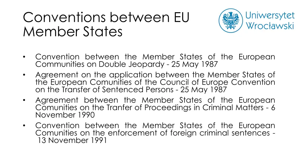 conventions between eu member states