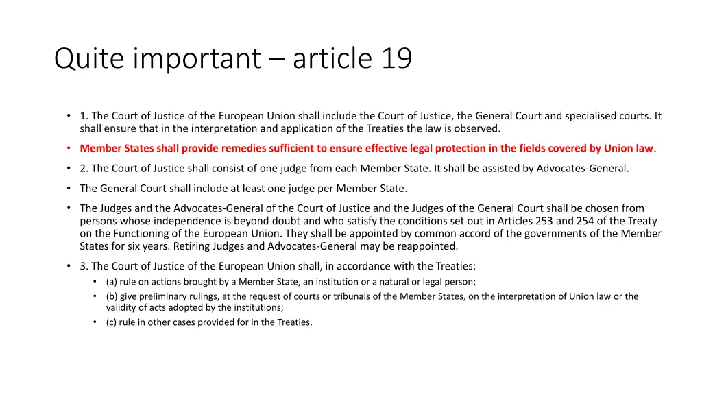 quite important article 19