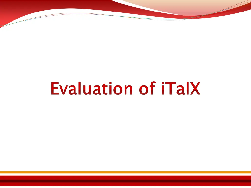 evaluation of italx