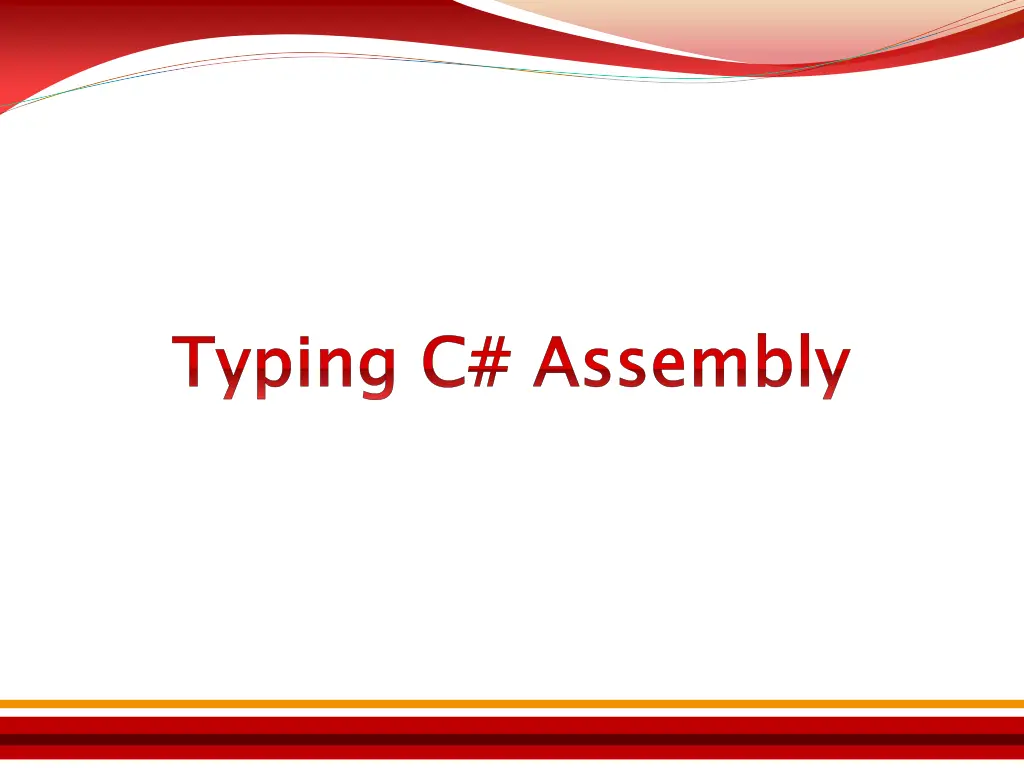 typing c assembly