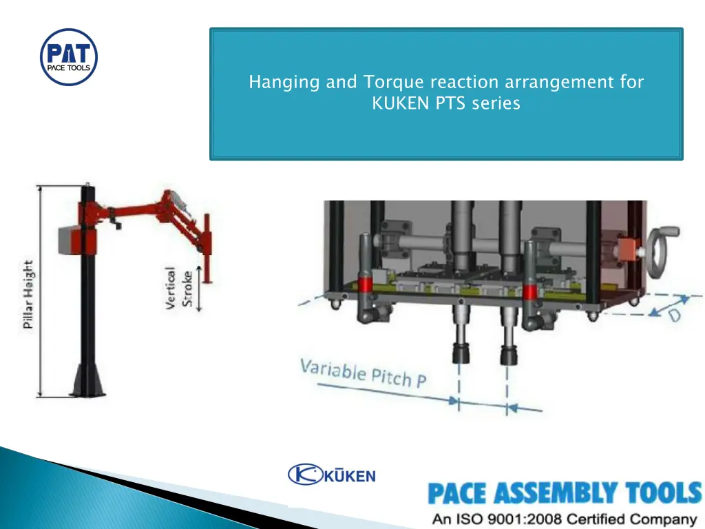 hanging and torque reaction arrangement for kuken 1