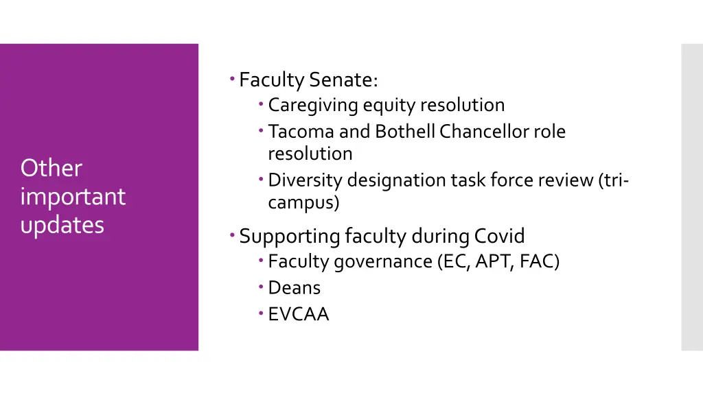 faculty senate caregiving equity resolution