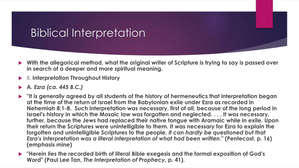 biblical interpretation 13