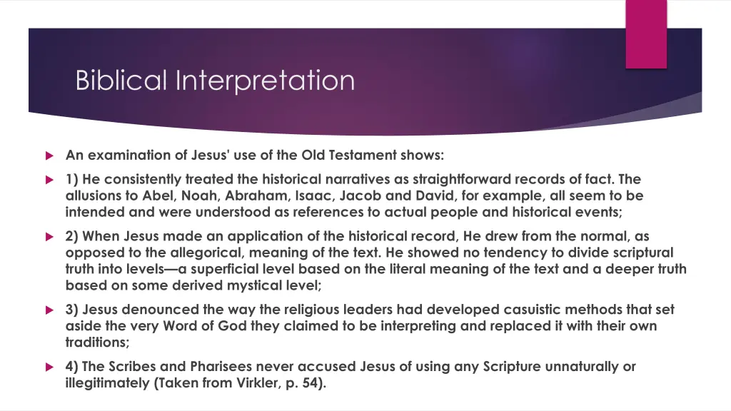 biblical interpretation 20