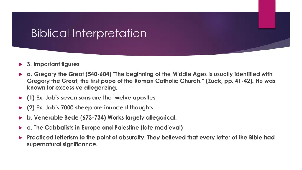 biblical interpretation 30