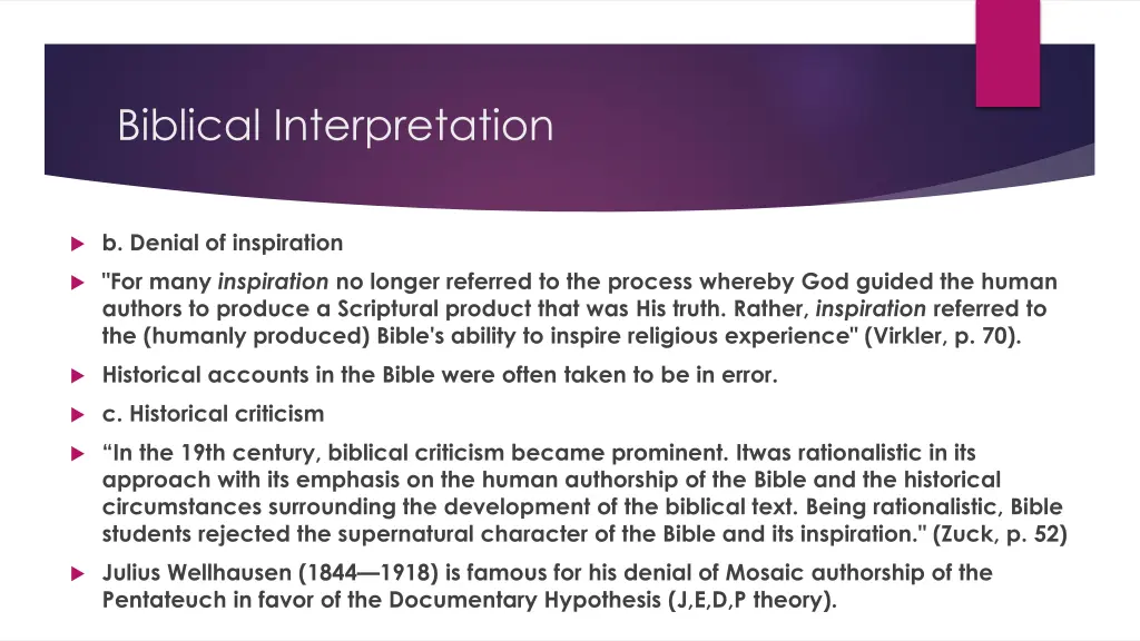 biblical interpretation 40