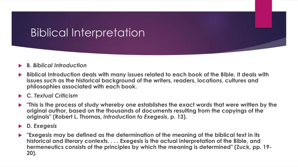 biblical interpretation 7