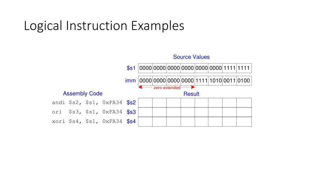 logical instruction examples 2