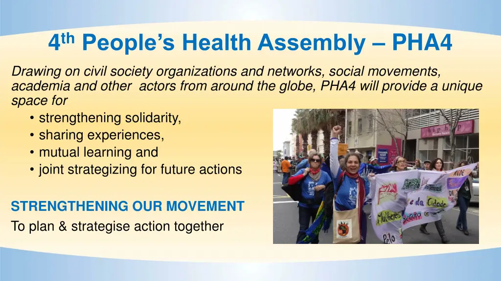 4 th people s health assembly pha4