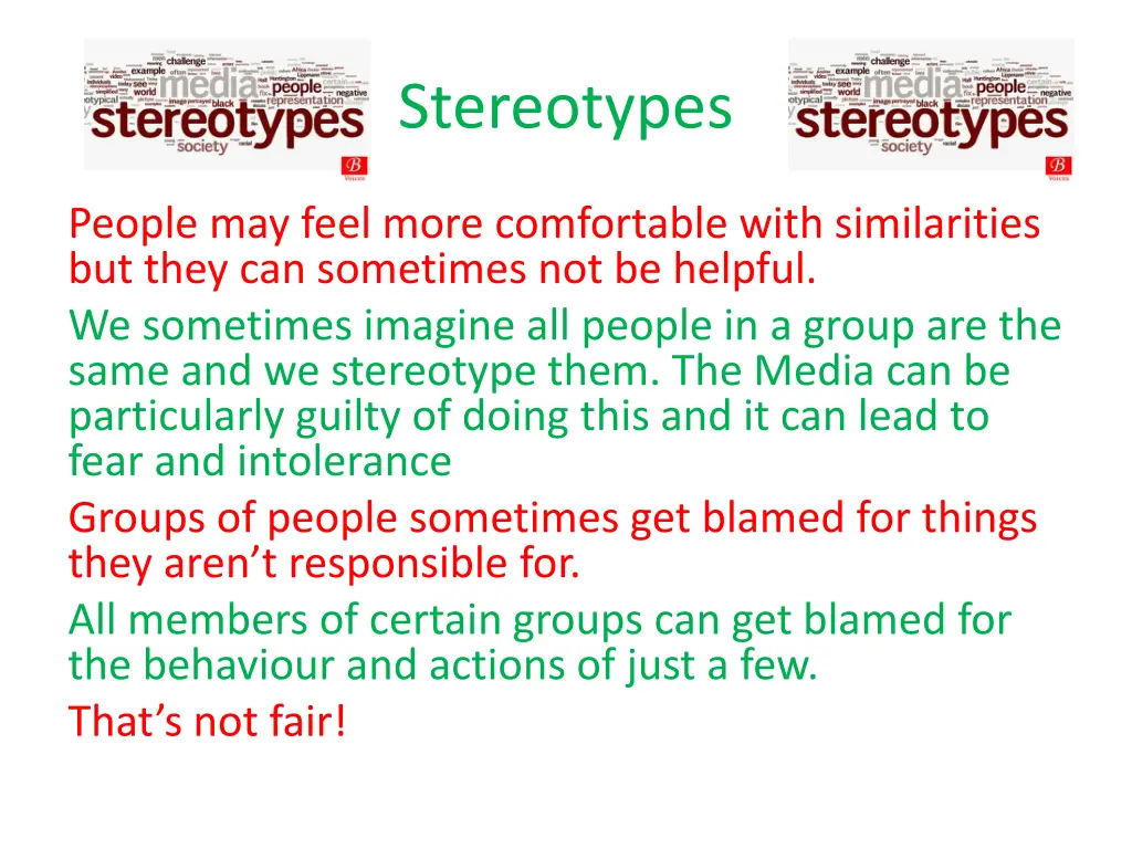 stereotypes