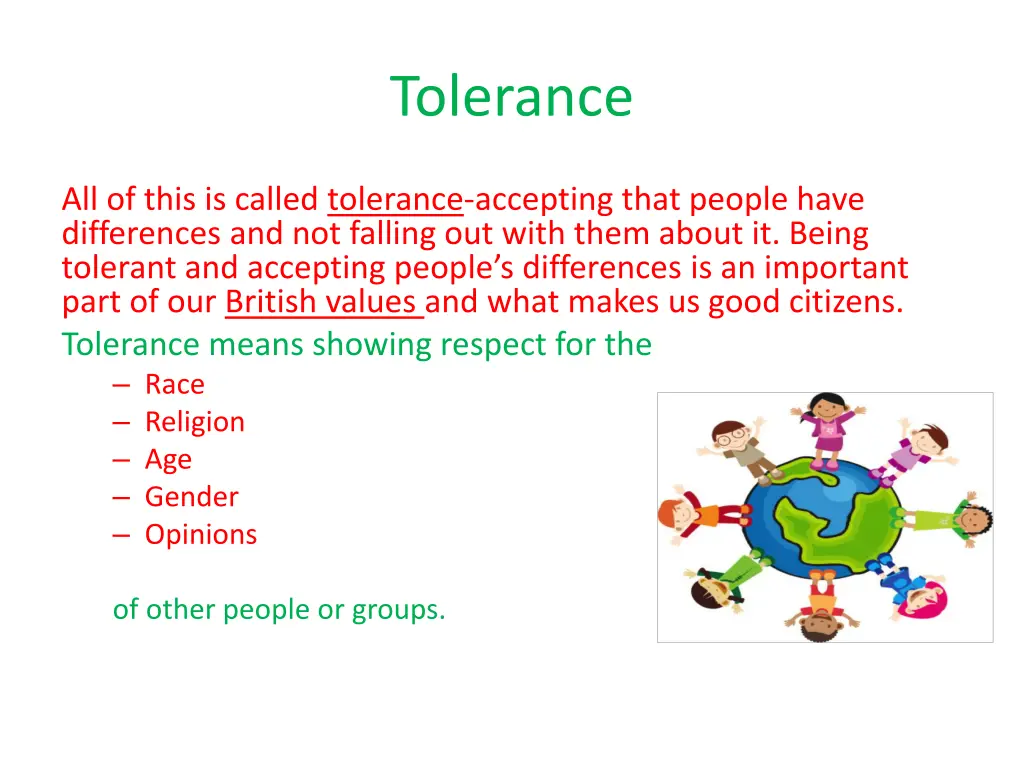 tolerance