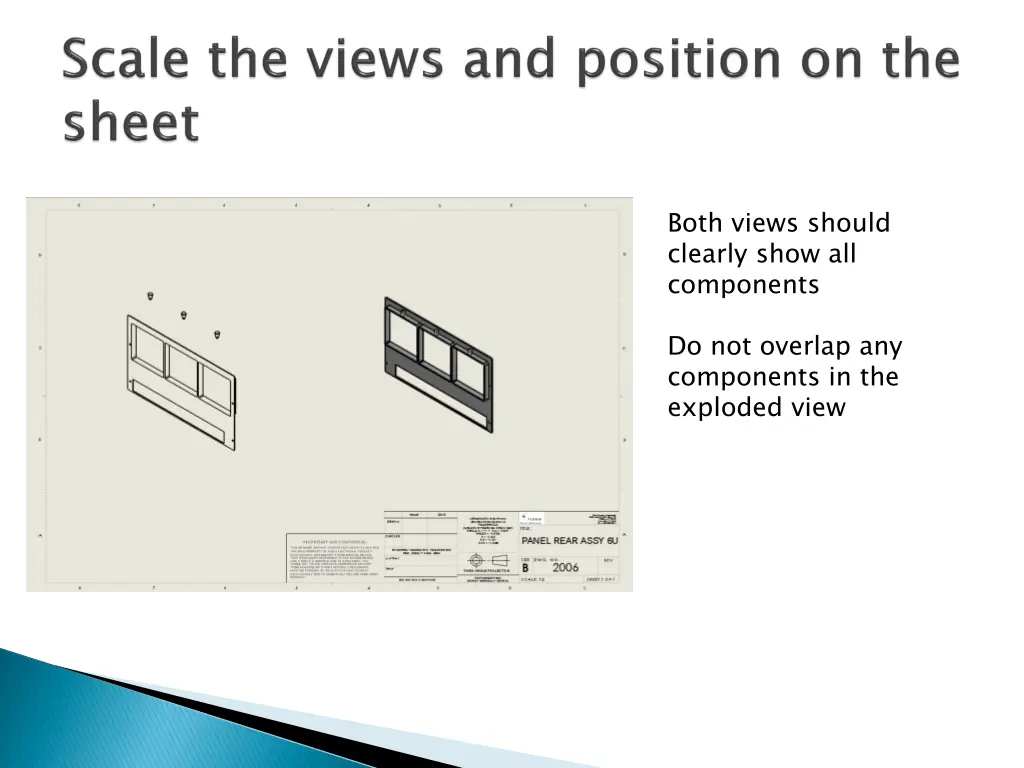 both views should clearly show all components