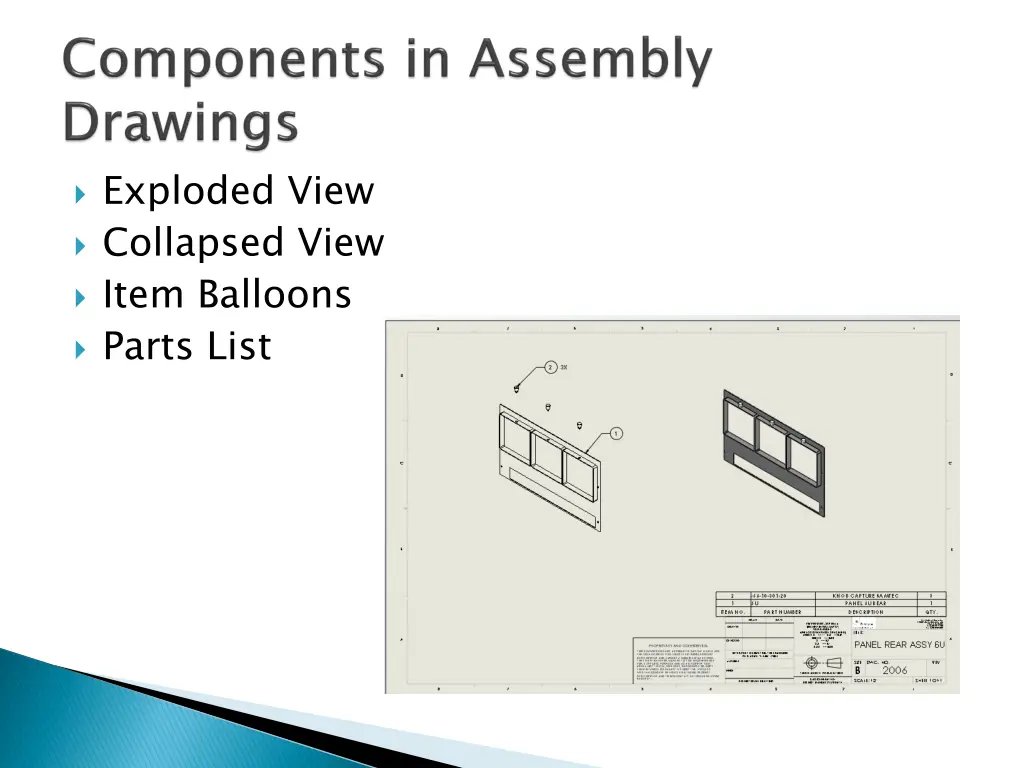 exploded view collapsed view item balloons parts