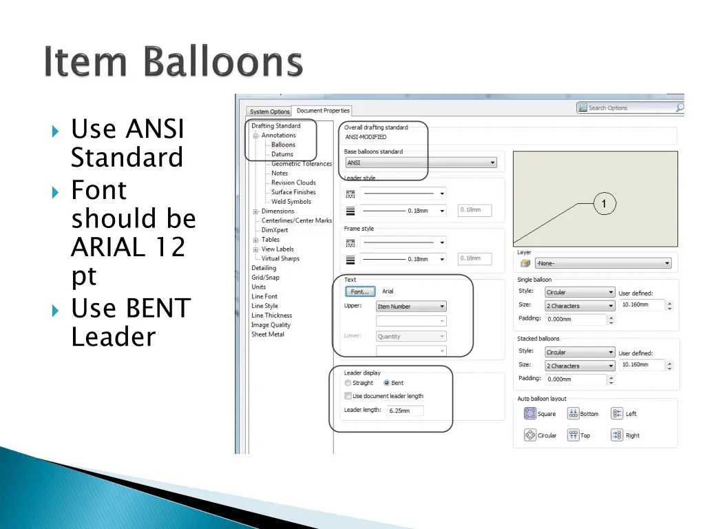 use ansi standard font should be arial