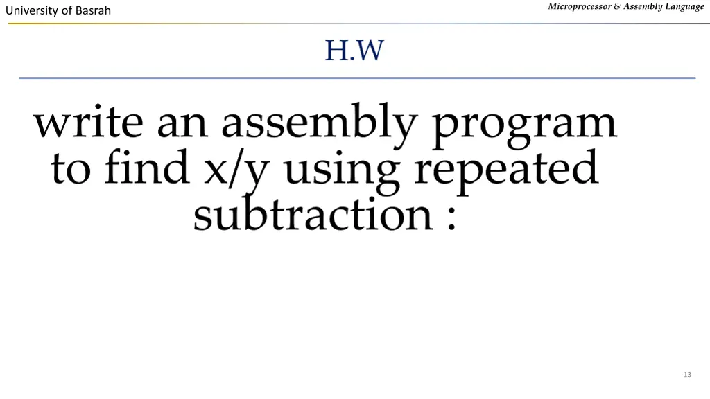 microprocessor assembly language 11