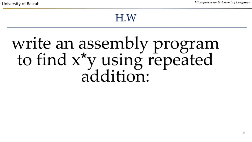 microprocessor assembly language 9