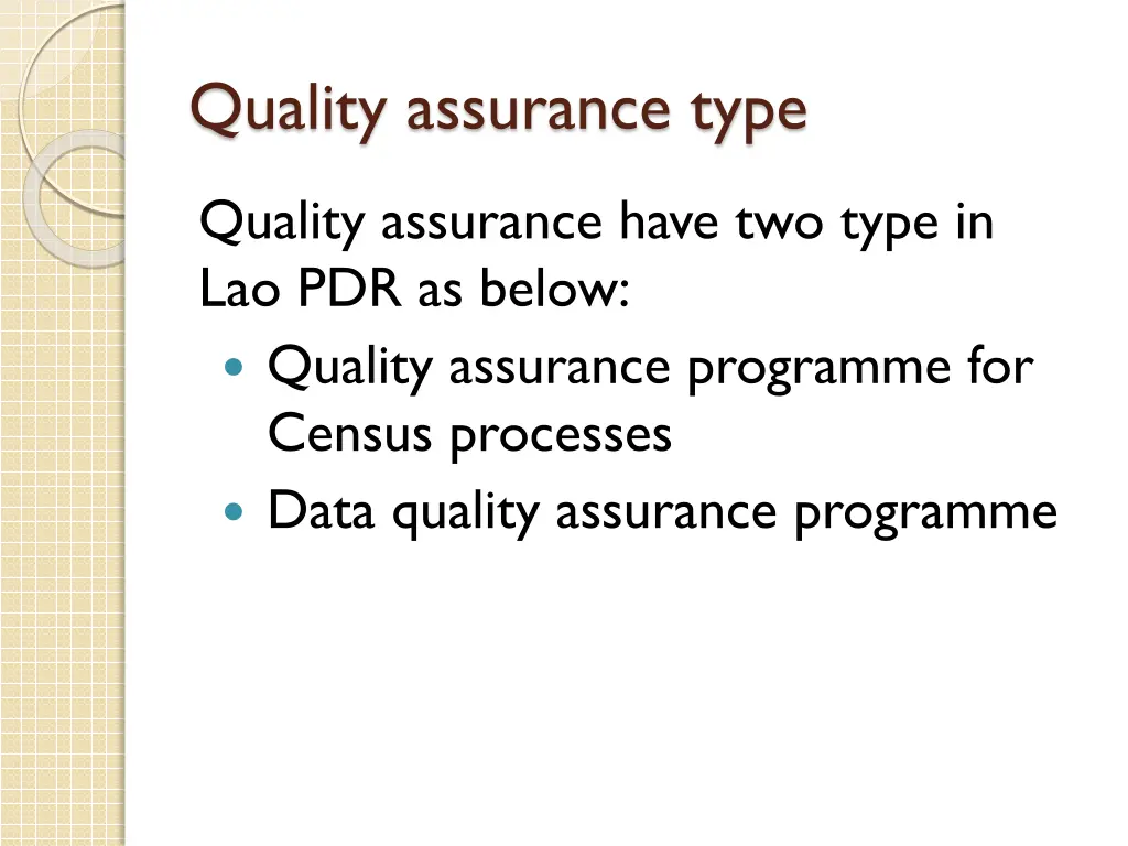 quality assurance type