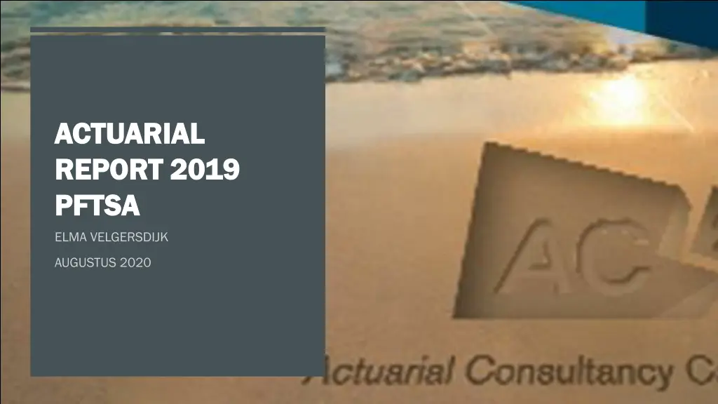 actuarial actuarial report 2019 report 2019 pftsa