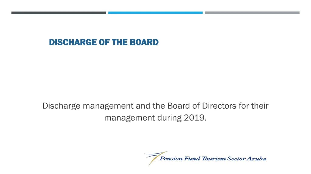 discharge of the board discharge of the board