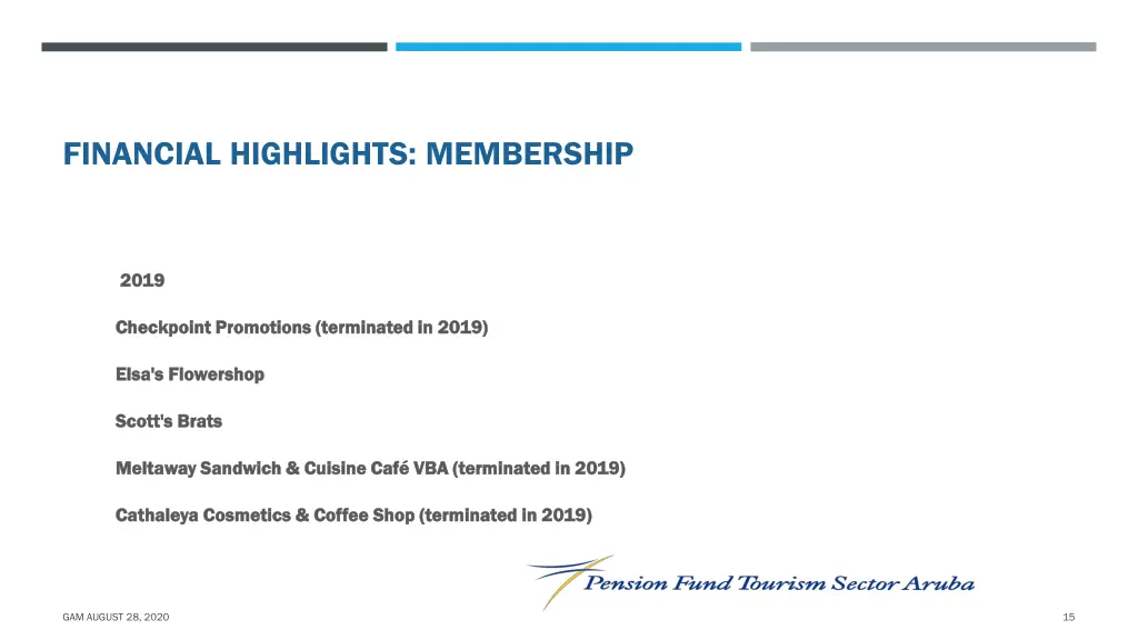 financial highlights membership 1