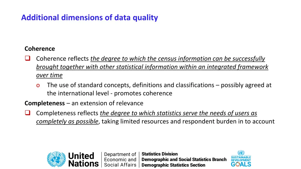 additional dimensions of data quality