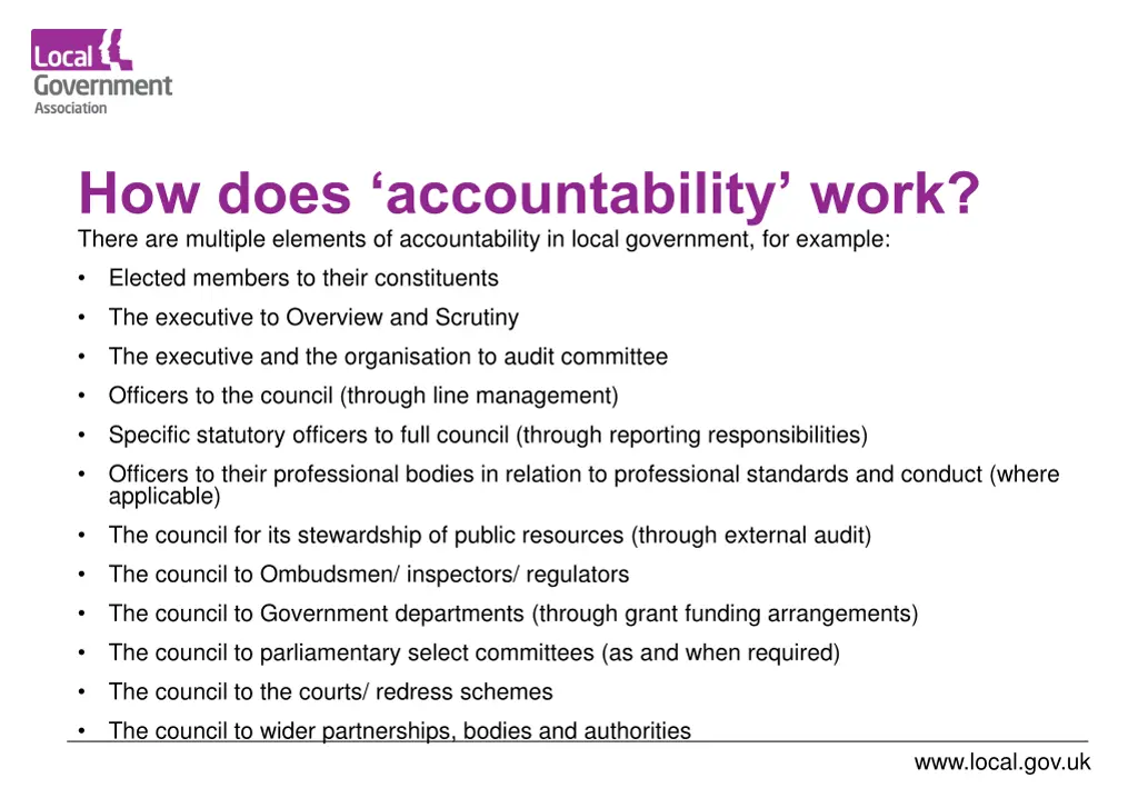 how does accountability work there are multiple