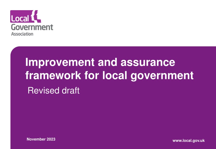 improvement and assurance framework for local