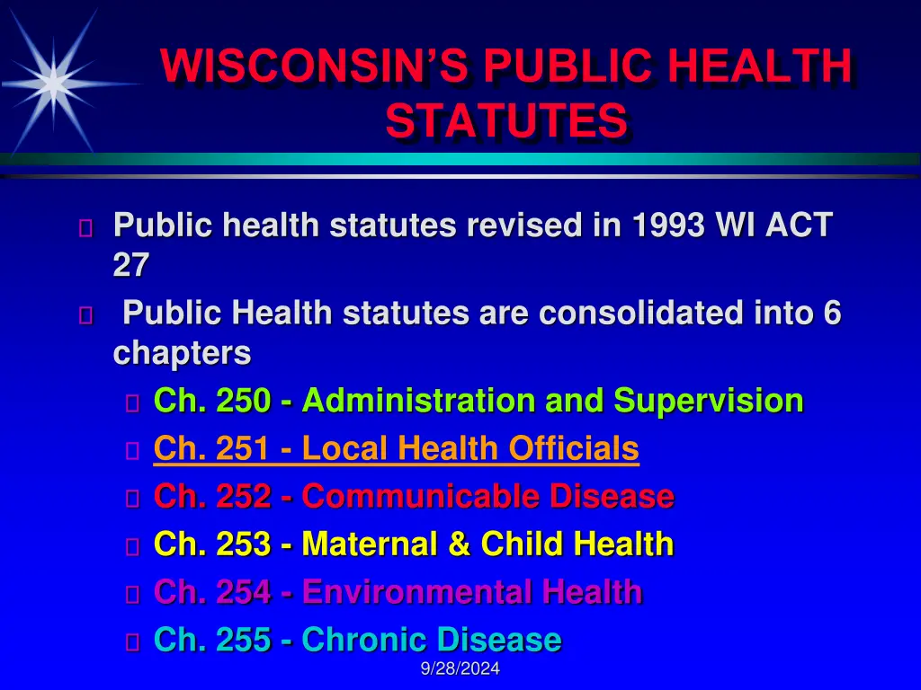 wisconsin s public health statutes