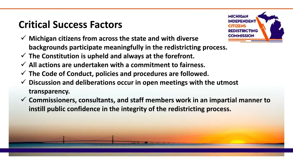 critical success factors michigan citizens from