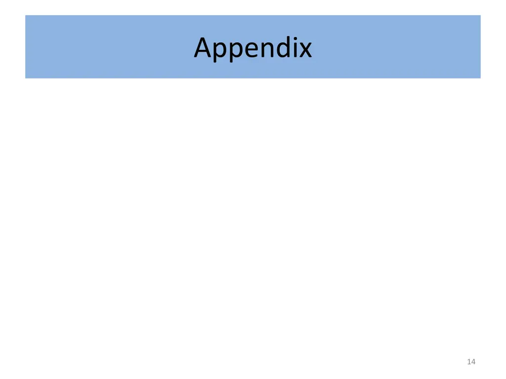 appendix