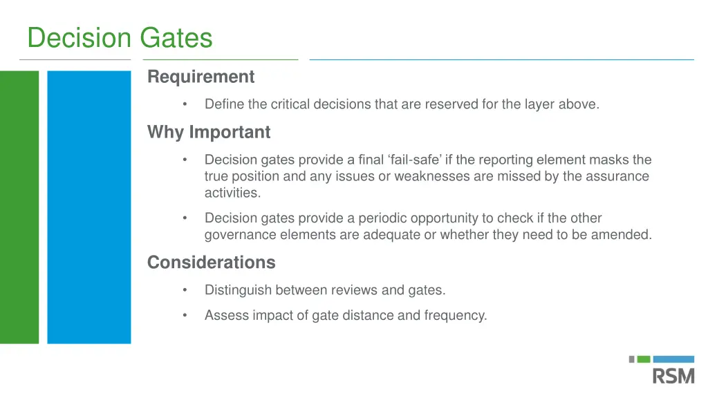 decision gates