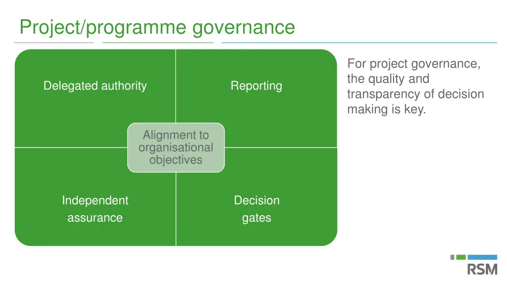 project programme governance