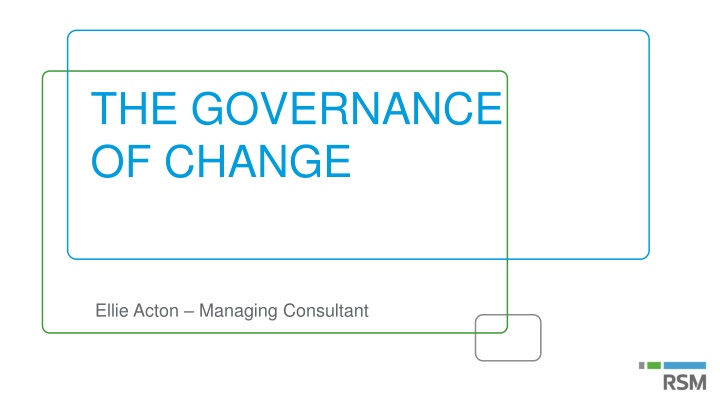 the governance of change