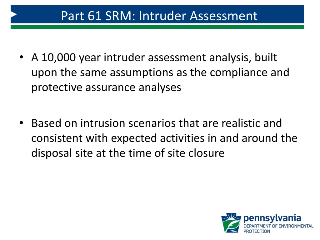 part 61 srm intruder assessment