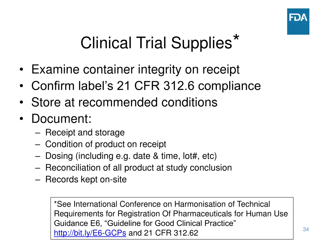 clinical trial supplies