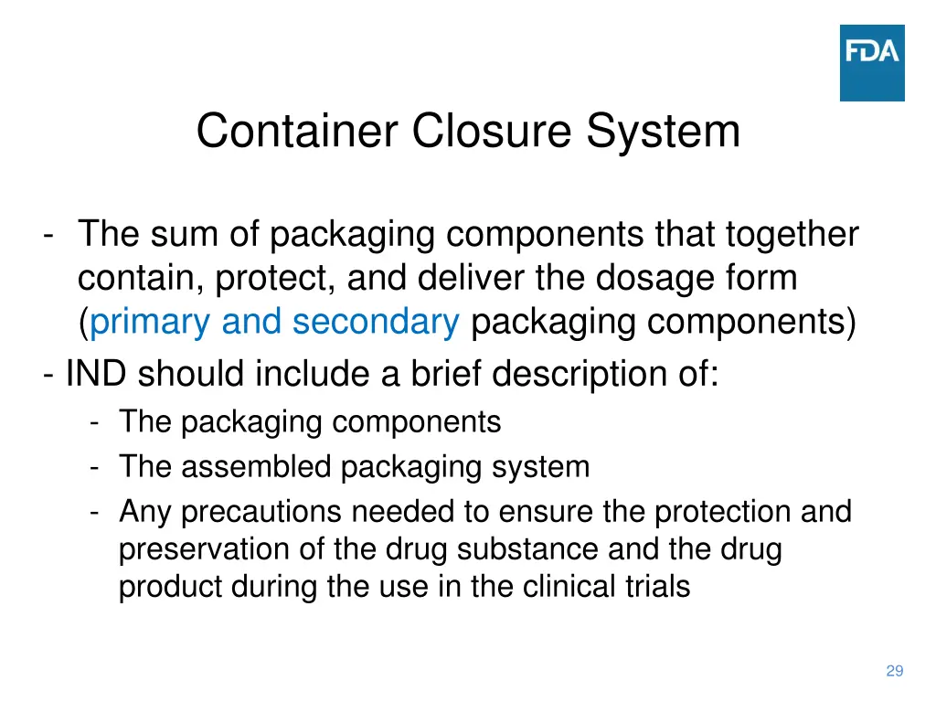 container closure system