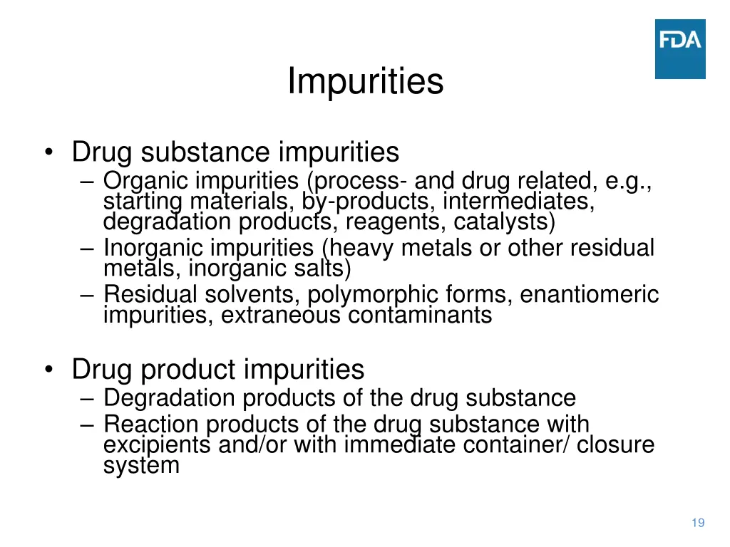 impurities