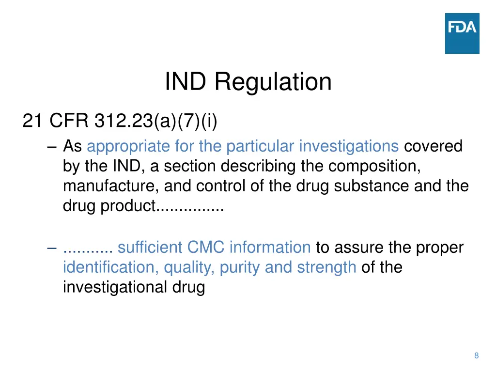 ind regulation