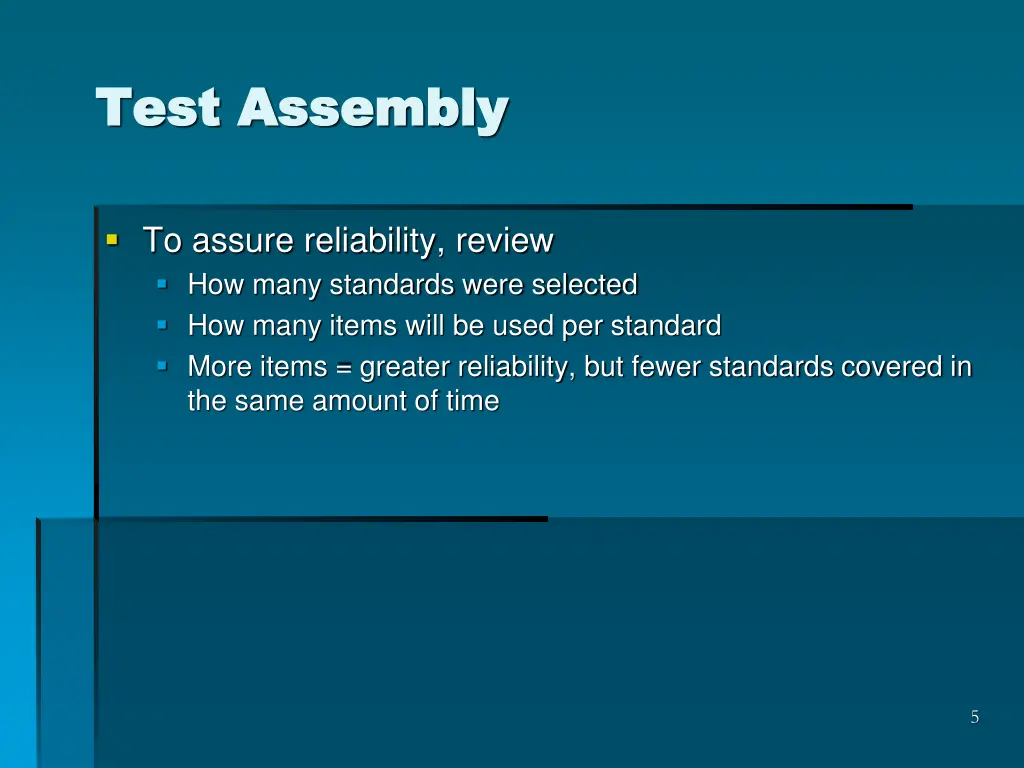 test assembly test assembly