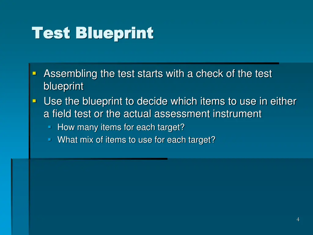 test blueprint test blueprint