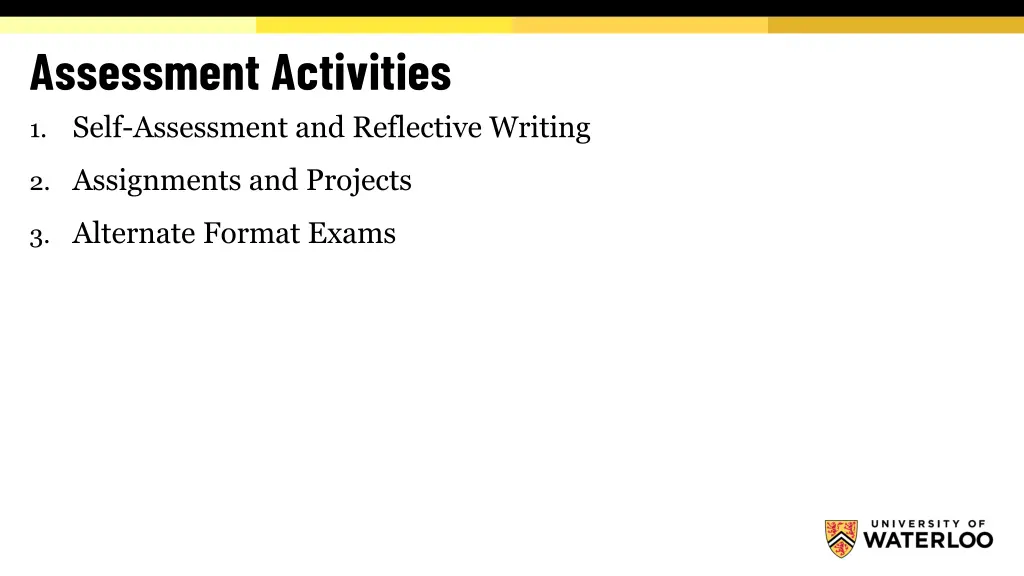 assessment activities 1 self assessment