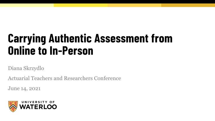 carrying authentic assessment from online