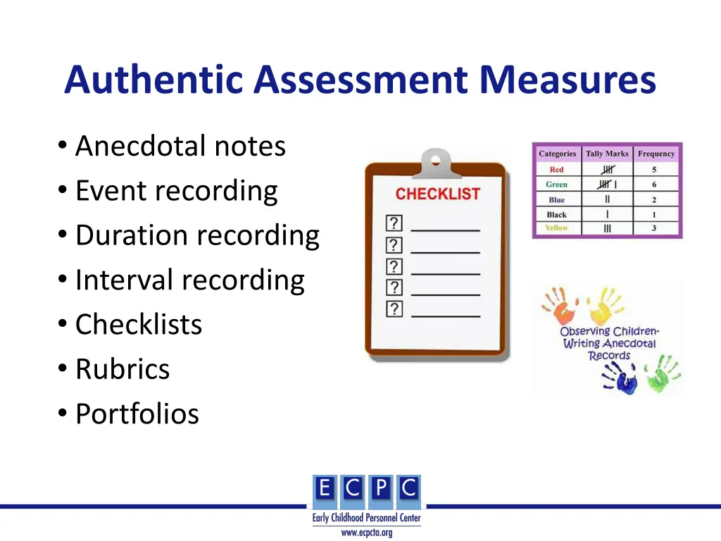 authentic assessment measures