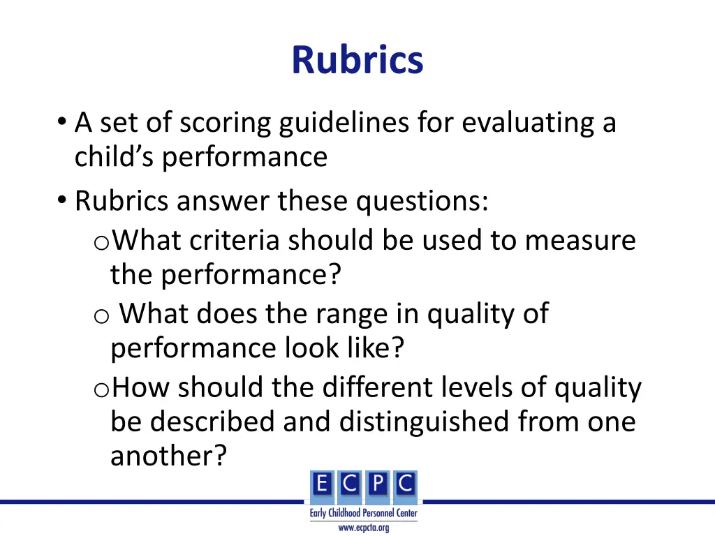 rubrics