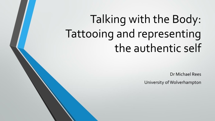 talking with the body tattooing and representing